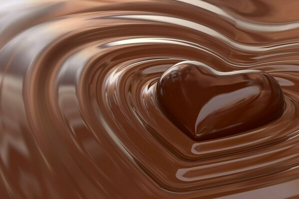 A sea of dark chocolate hearts