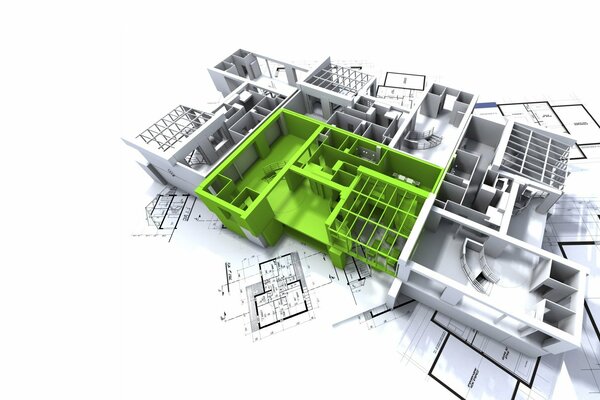 Le dessin de l appartement. Informatique le plan de