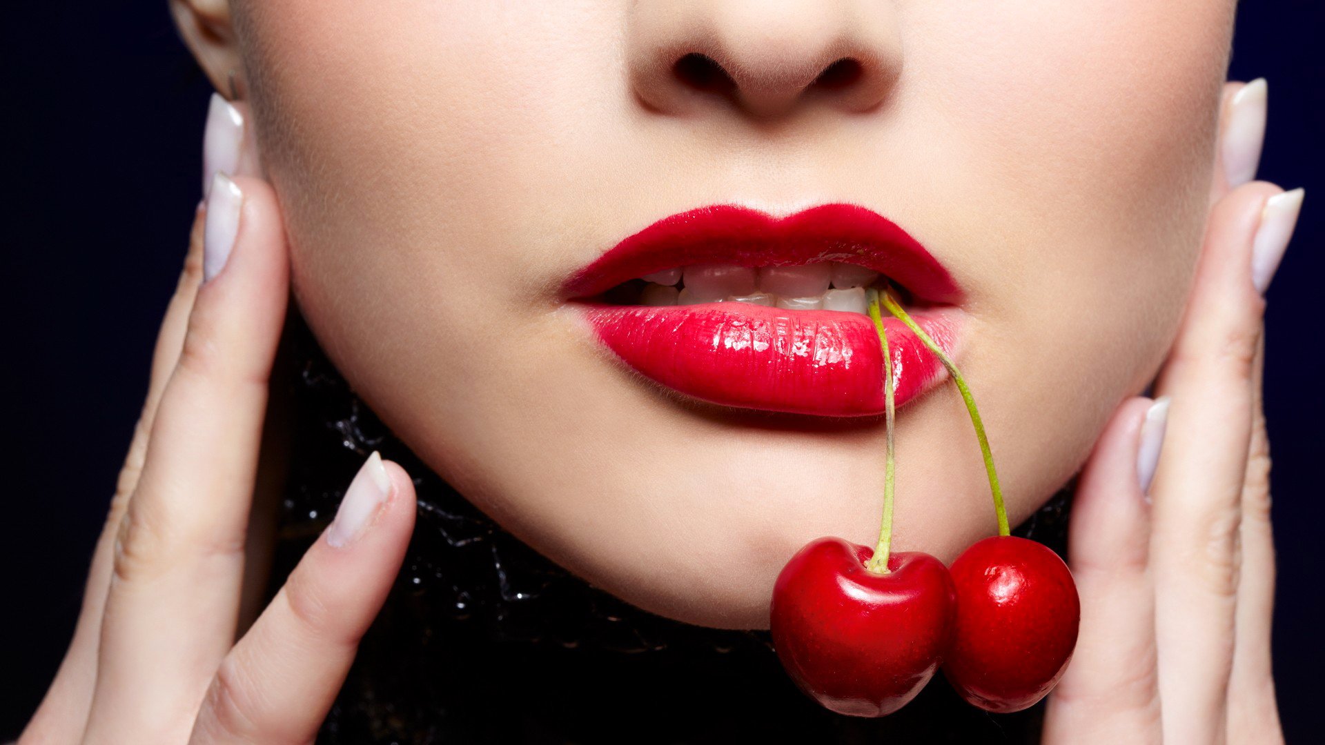 gesicht lippen lippenstift kirsche beeren