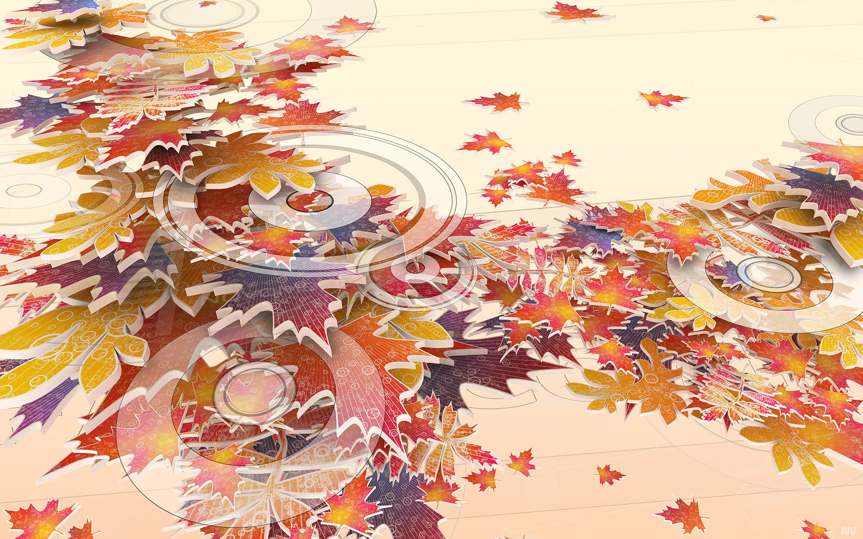 les feuilles l automne les cercles