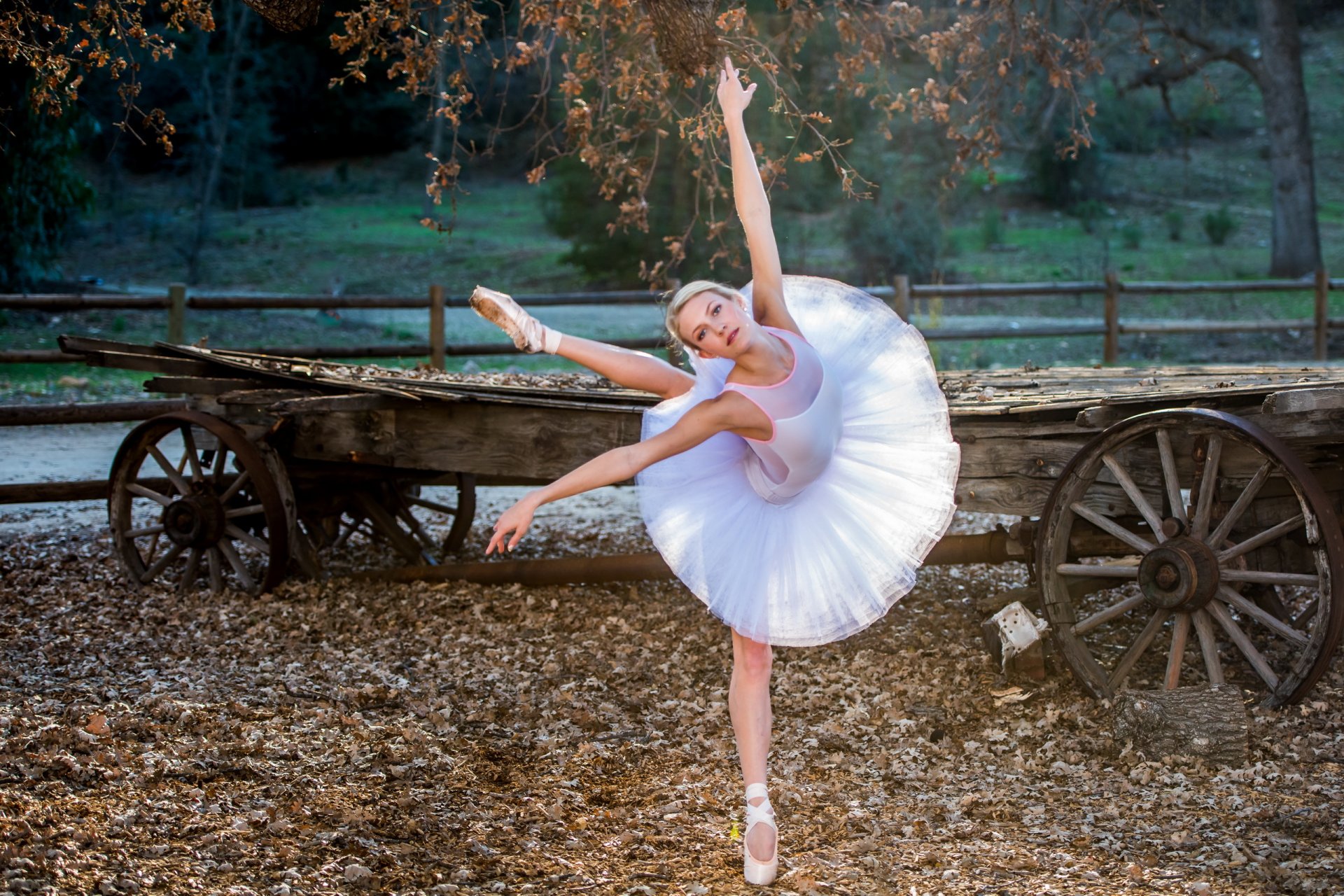 ragazza ballerina posa