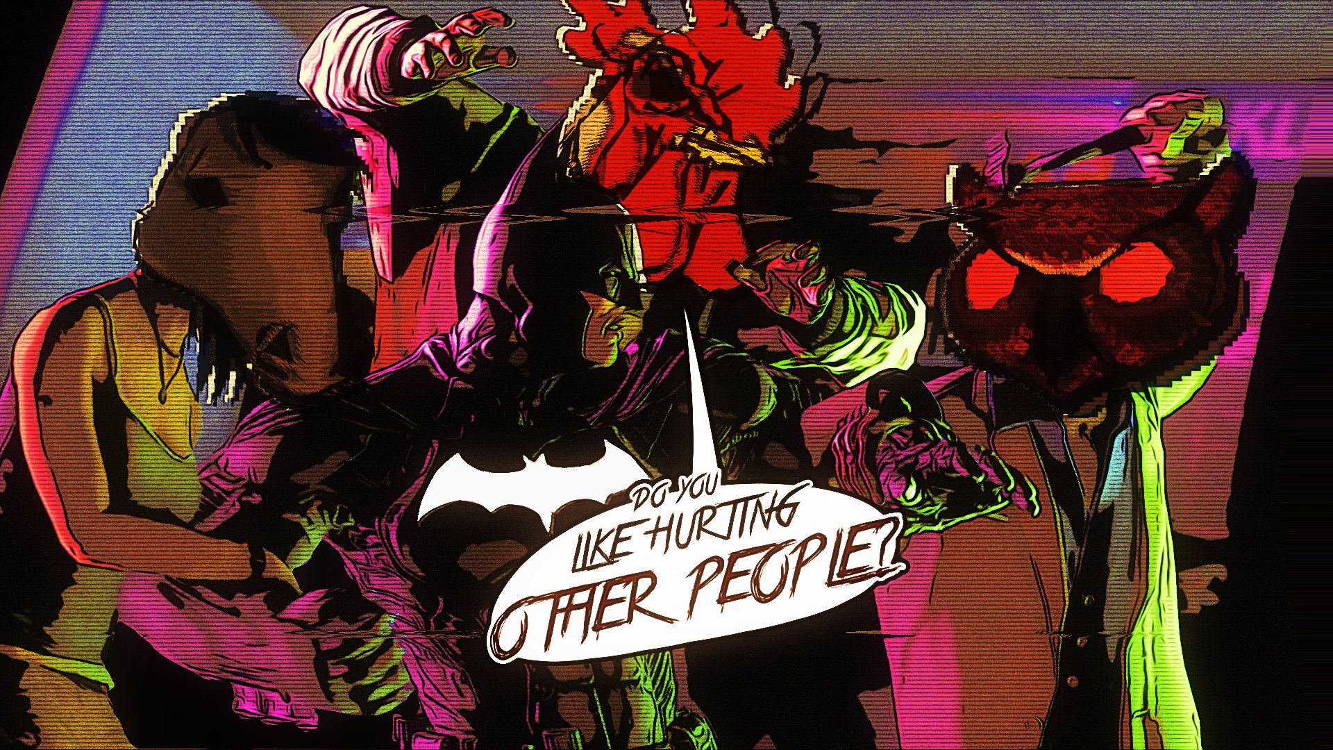 hotline miami masks art batman