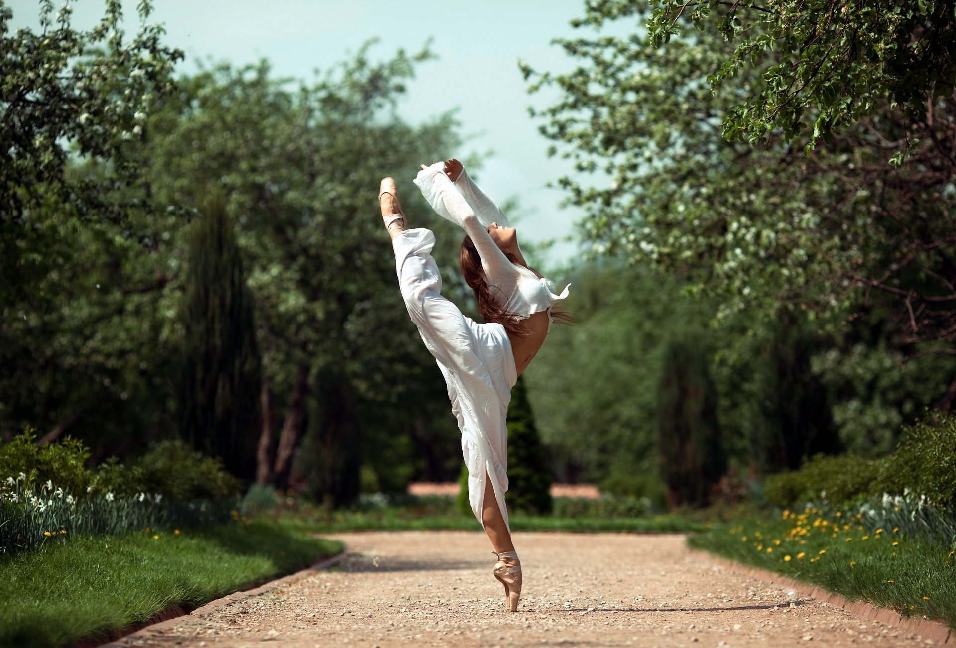 la jeune fille ballerine danse