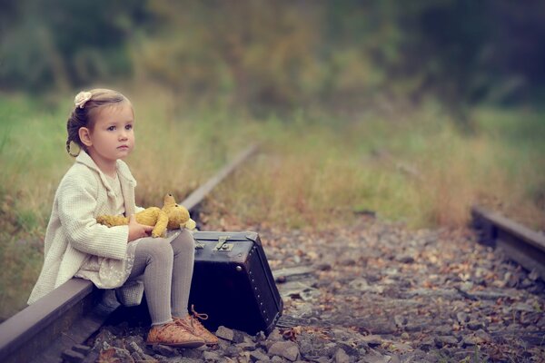 Einfach ein hübsches Baby auf einem Foto