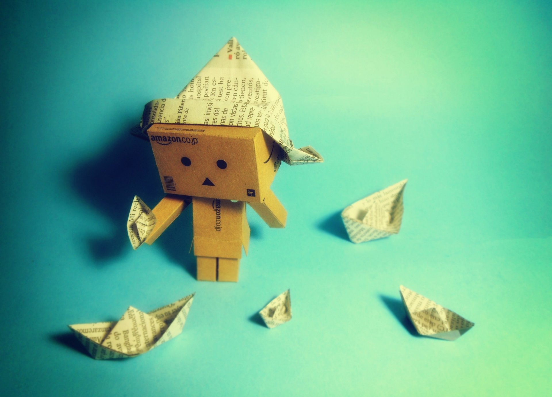 danbo кораблики бумага коробка