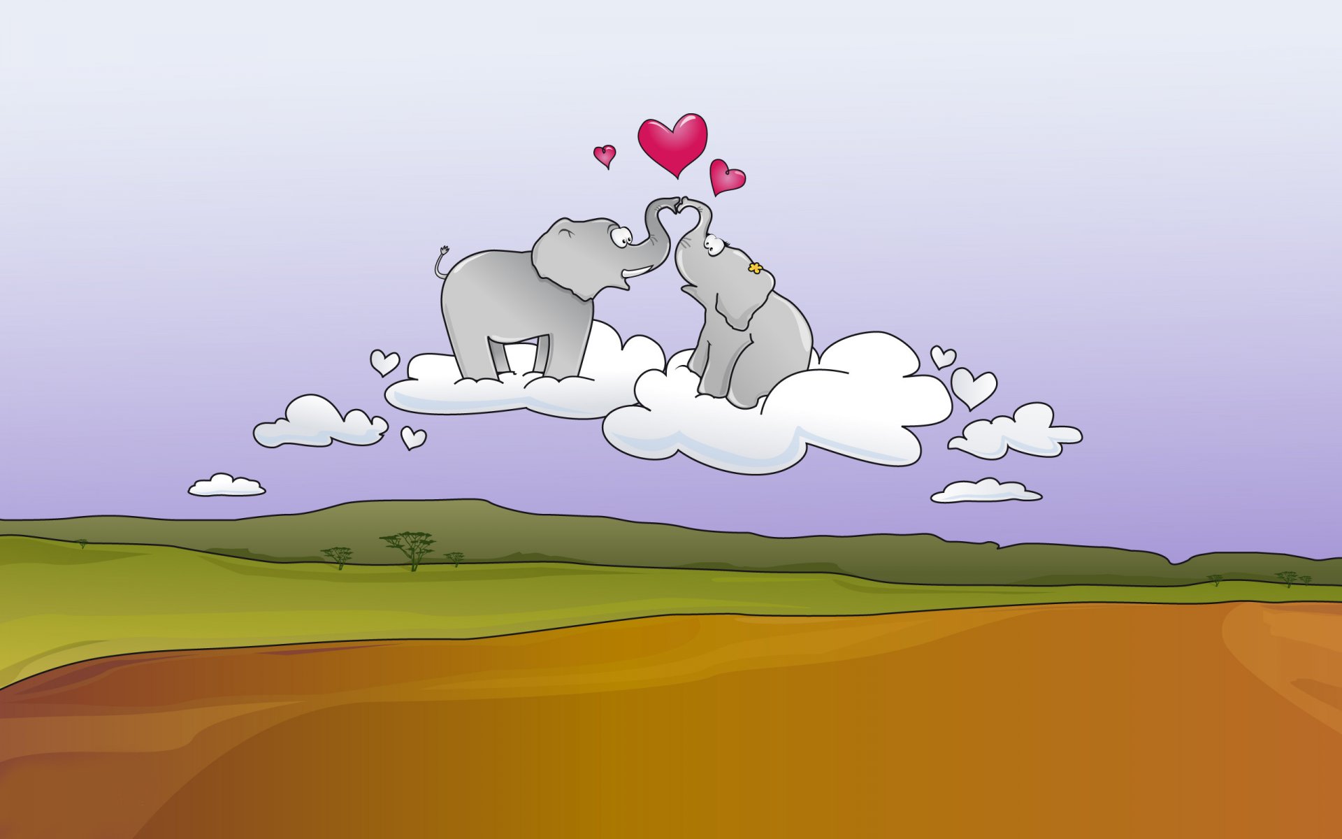 humeur éléphants amour joie créativité route