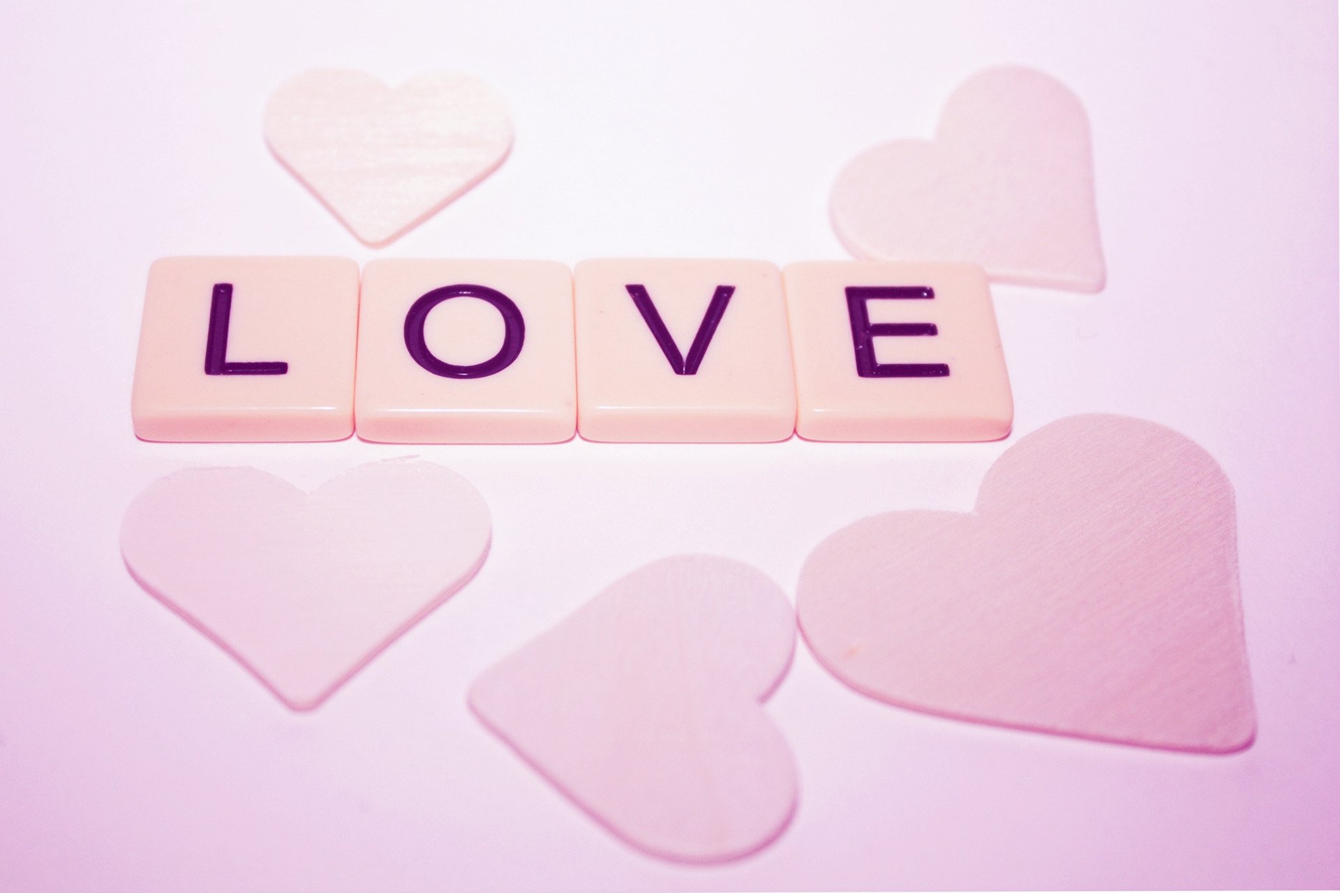 love mood inscription letters heart pink macro close up valentine s day