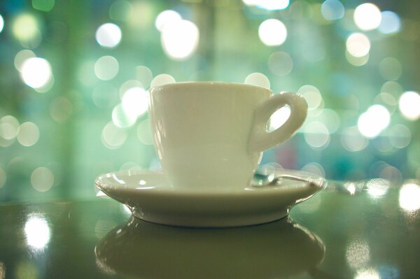 Taza de café de la mañana de Navidad