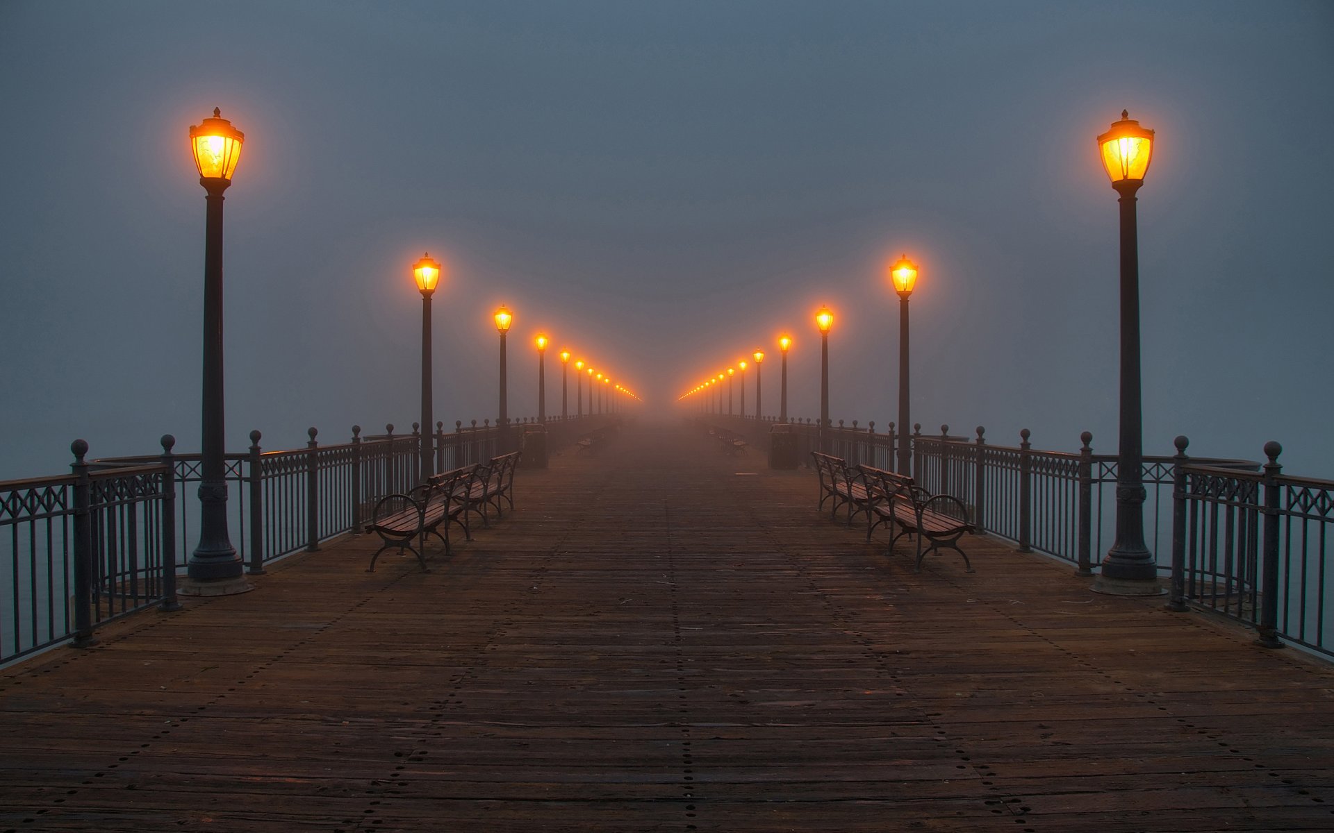 muelle luces niebla