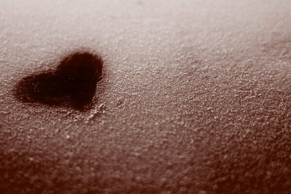 A small heart is a minimalistic picture