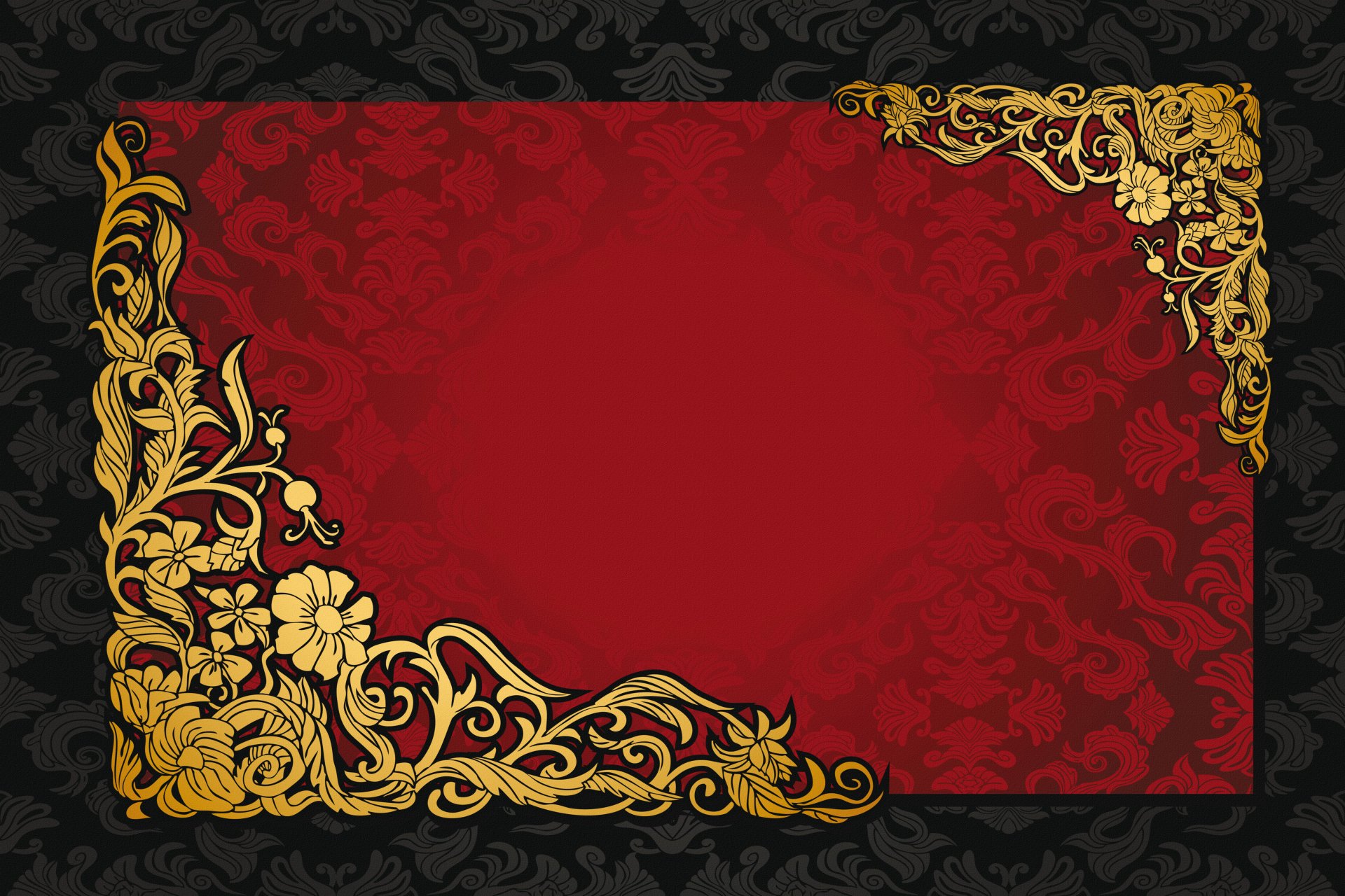 rojo oscuro oro vintage modelo gradiente vector textura fondo vintage retro patrón ornamento