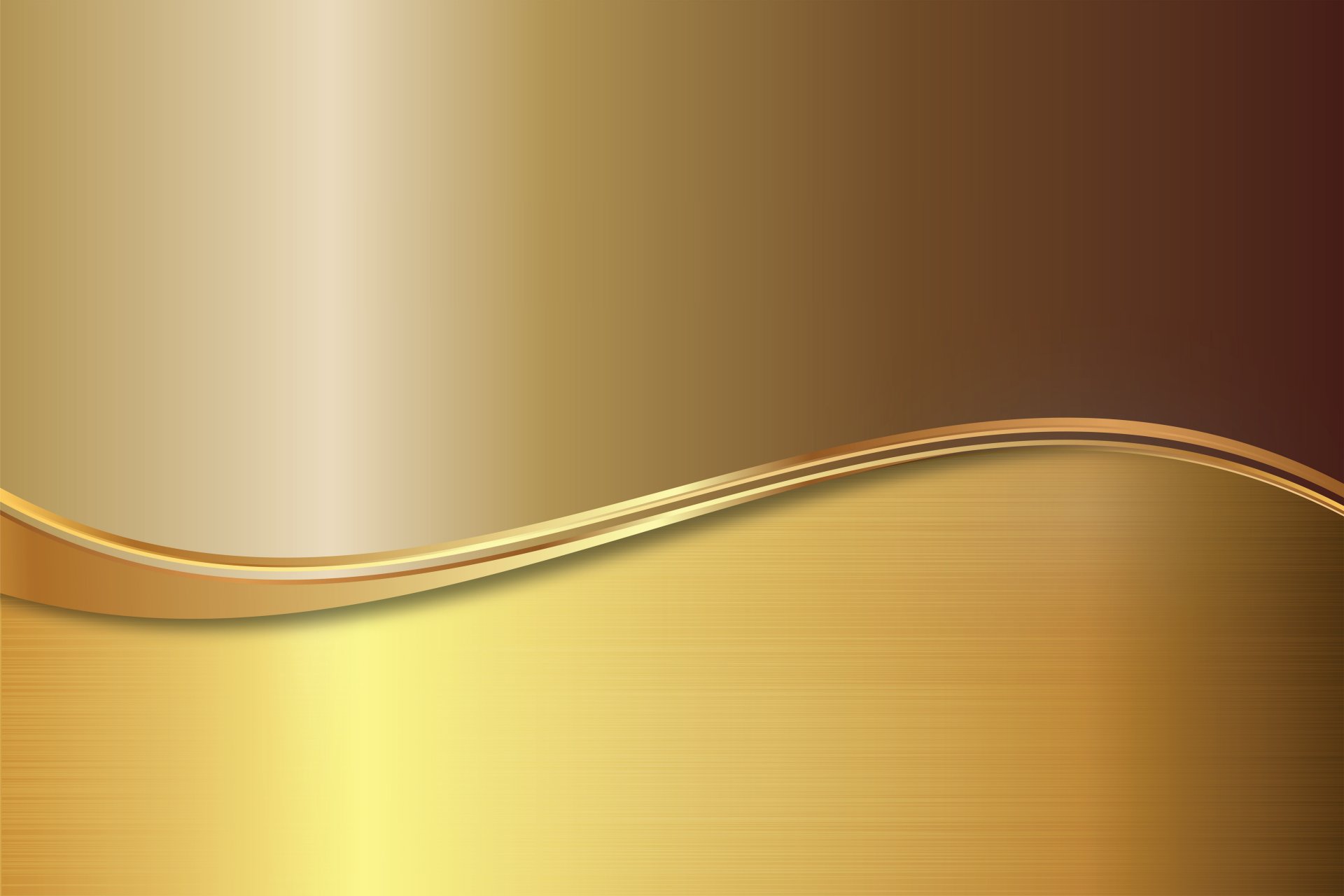 gold steel metal plate gradient vector background gold metal