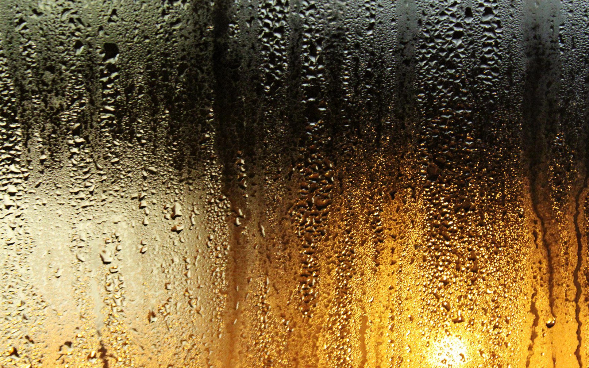 glass raindrops light color