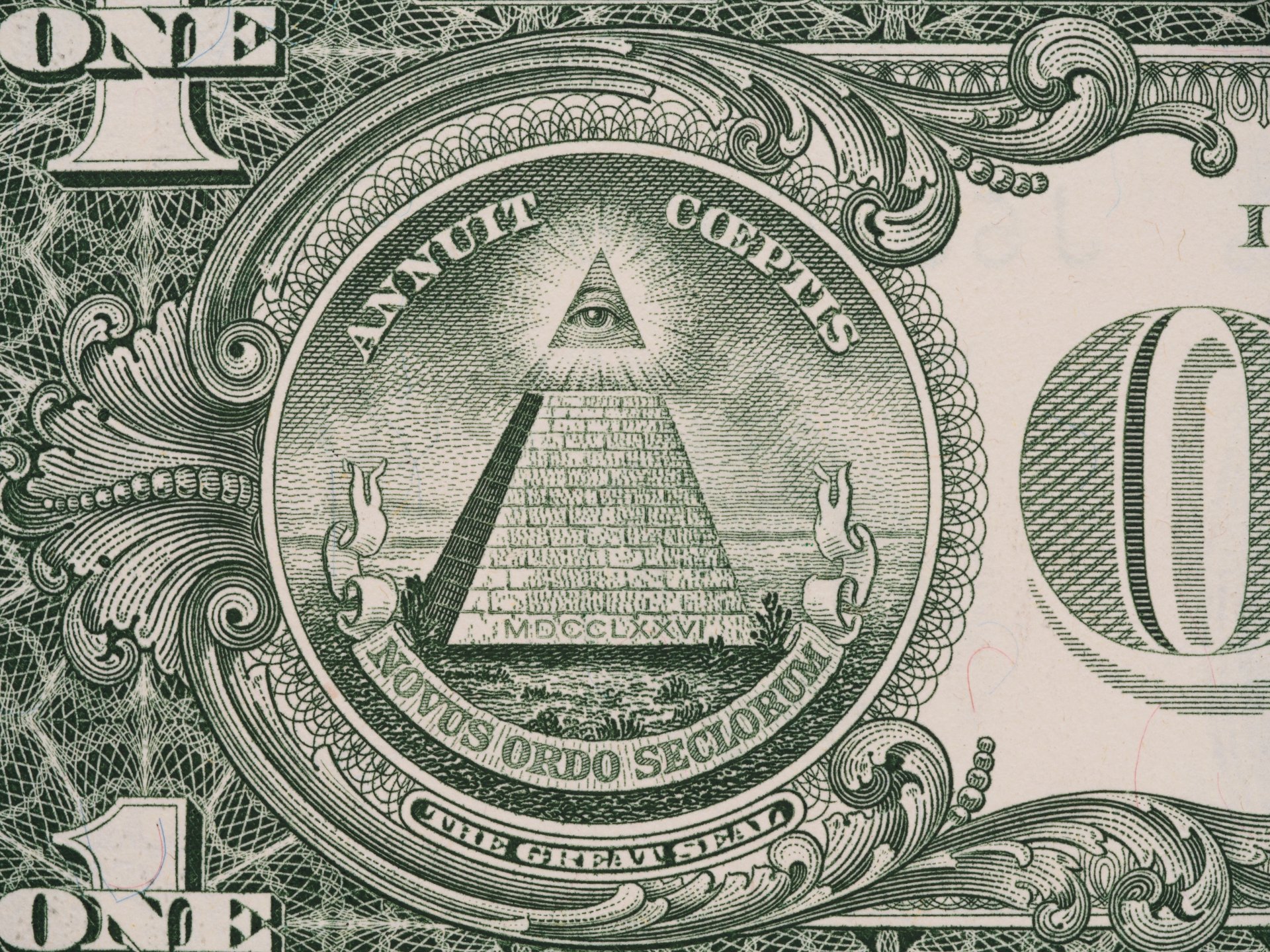 dollar pyramide grün