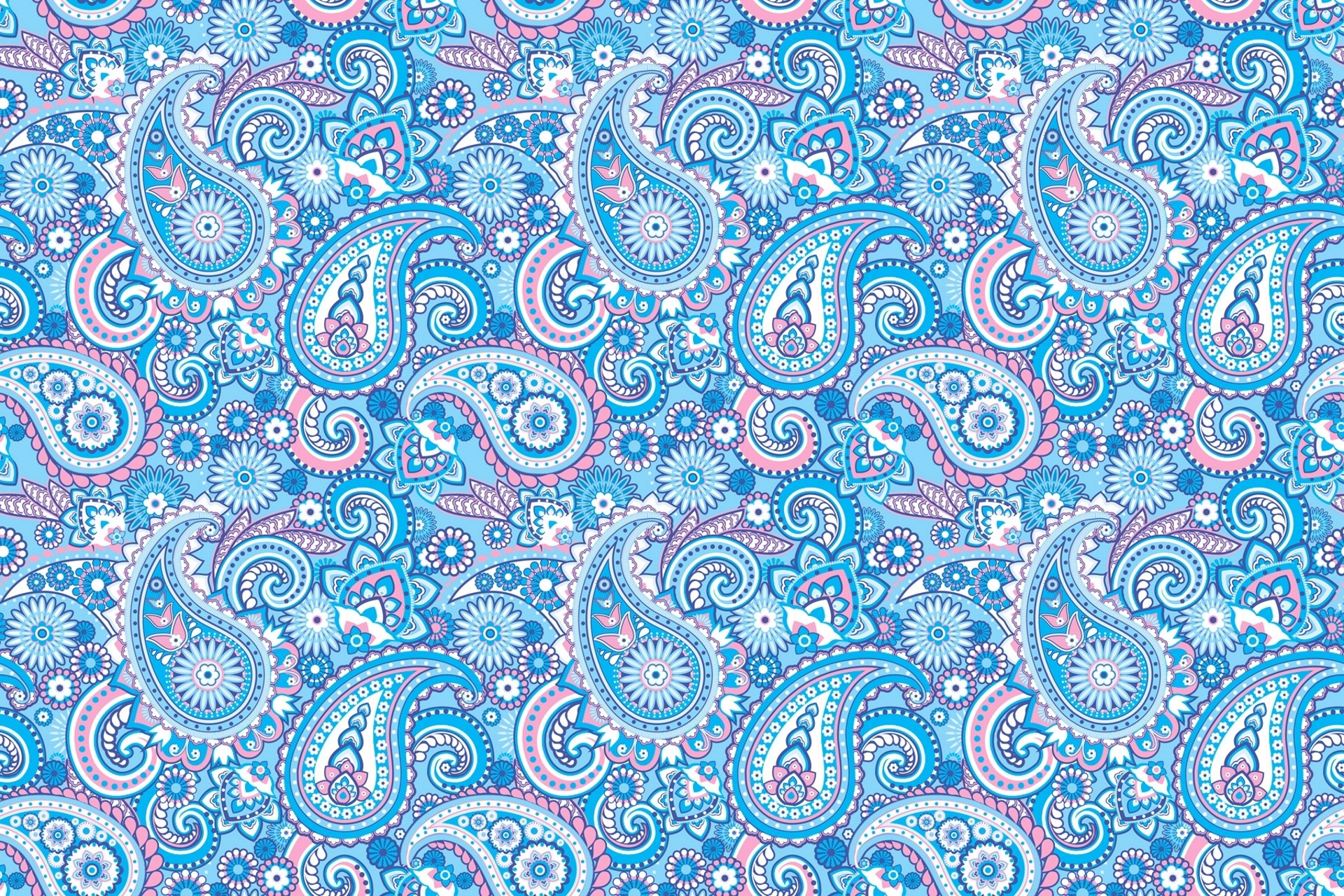 patrón ornamento pepinos indios paisley azul