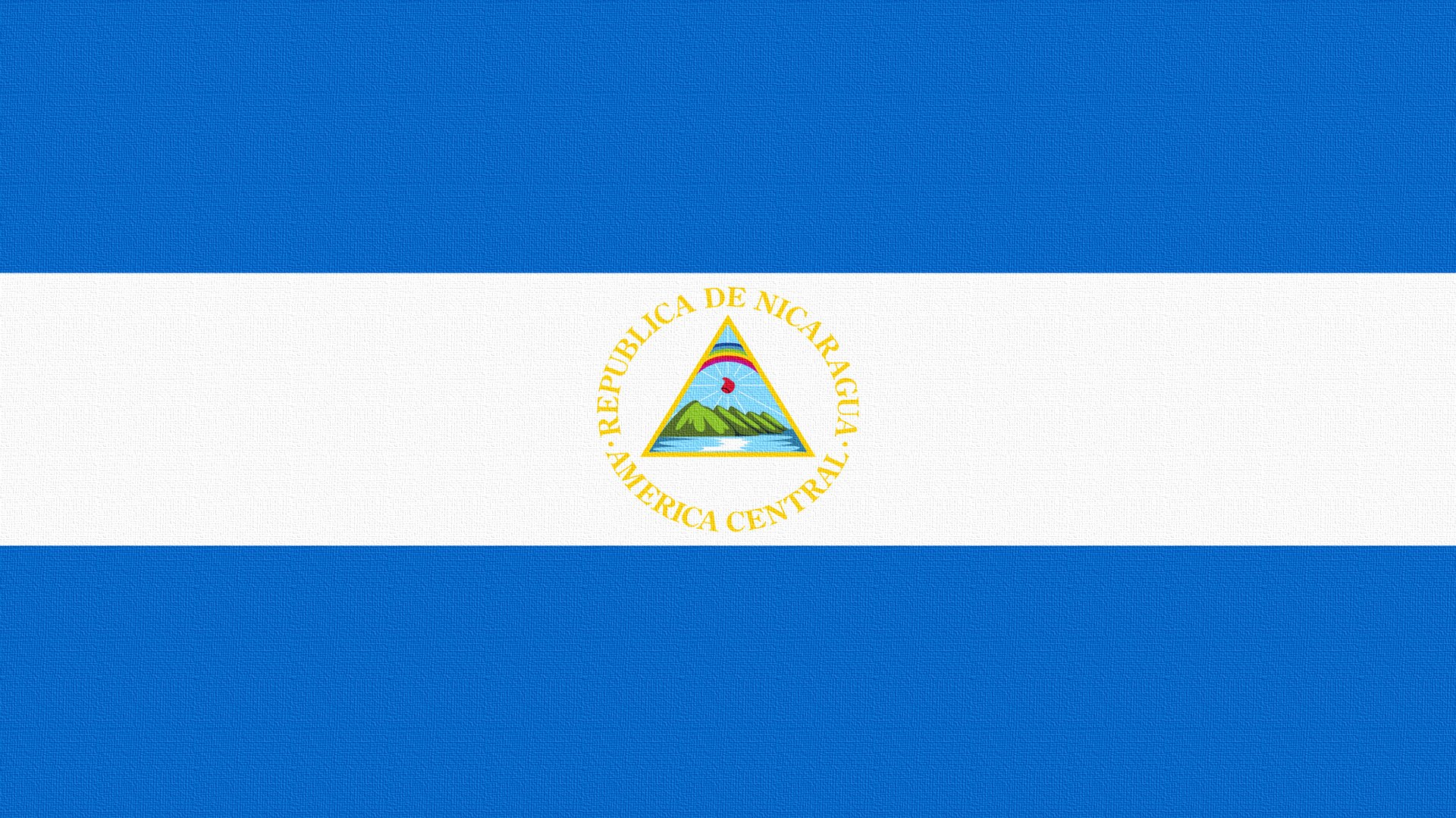 flag nicaragua coat of arm