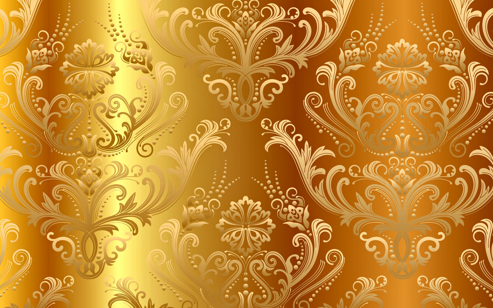 oro modelo vintage gradiente vector fondo oro patrón ornamento