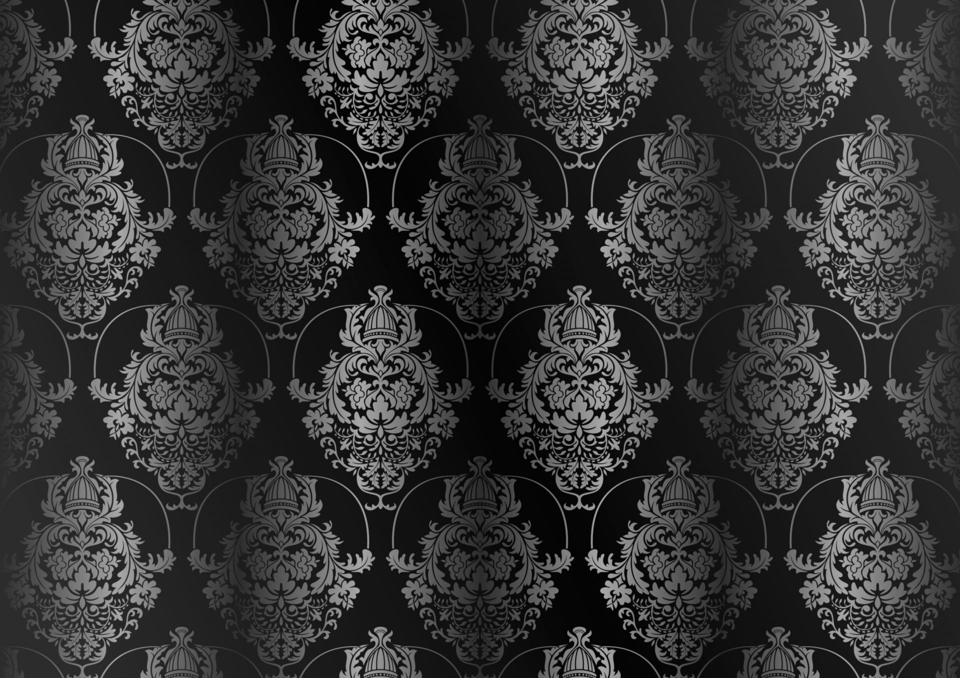 negro oscuro vintage modelo gradiente vector textura fondo vintage retro patrón ornamento