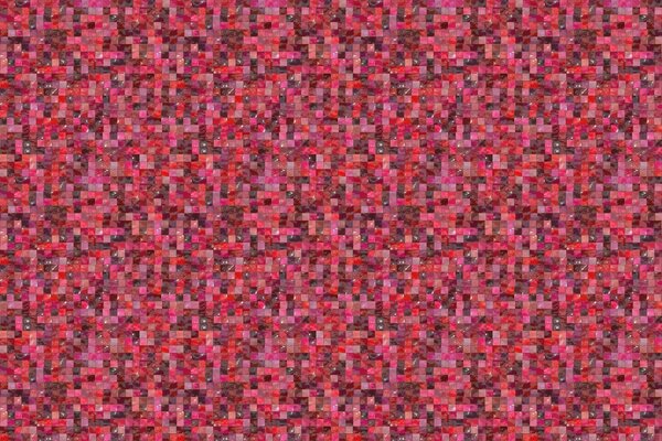 Small mosaic of shades of red