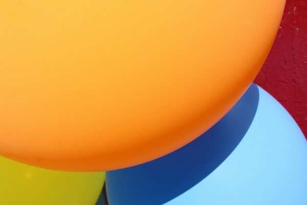 Multicolored abstraction of balloons