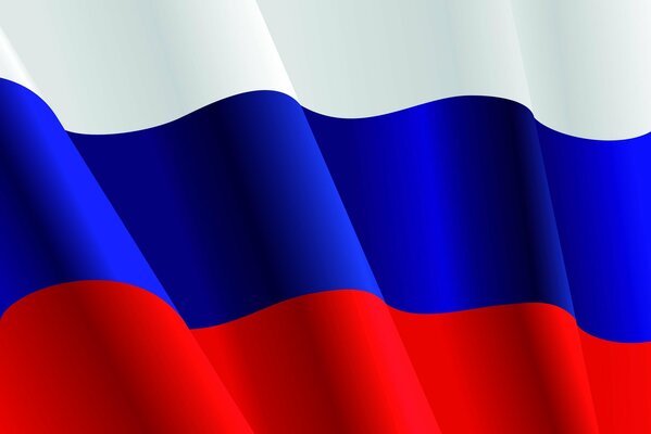 La bandera de Rusia es poder y fuerza