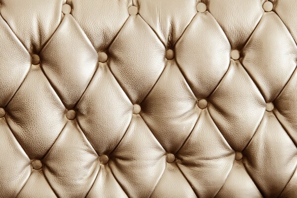 Beautiful brown leather upholstery