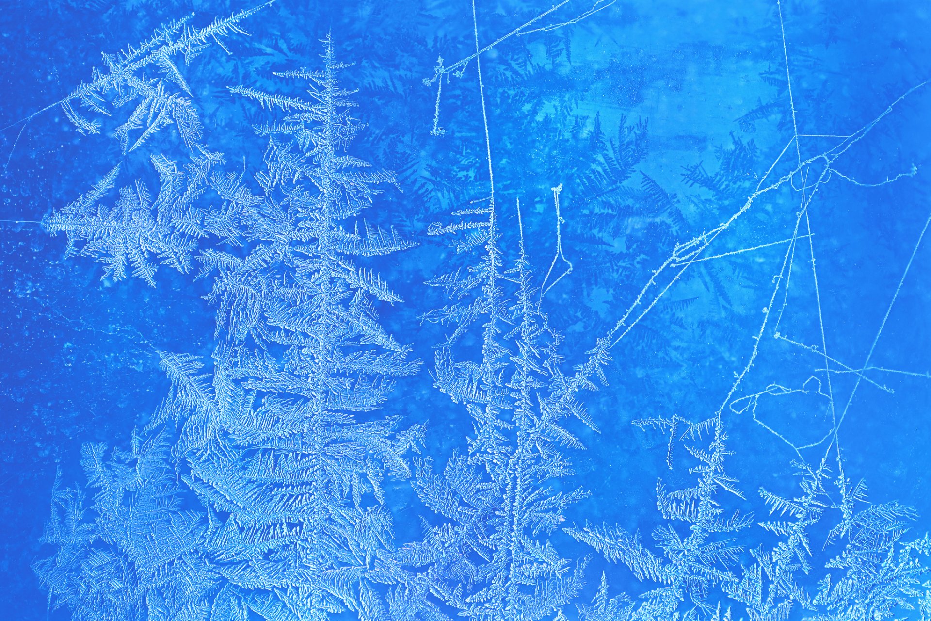 frost winter pattern glass cool window