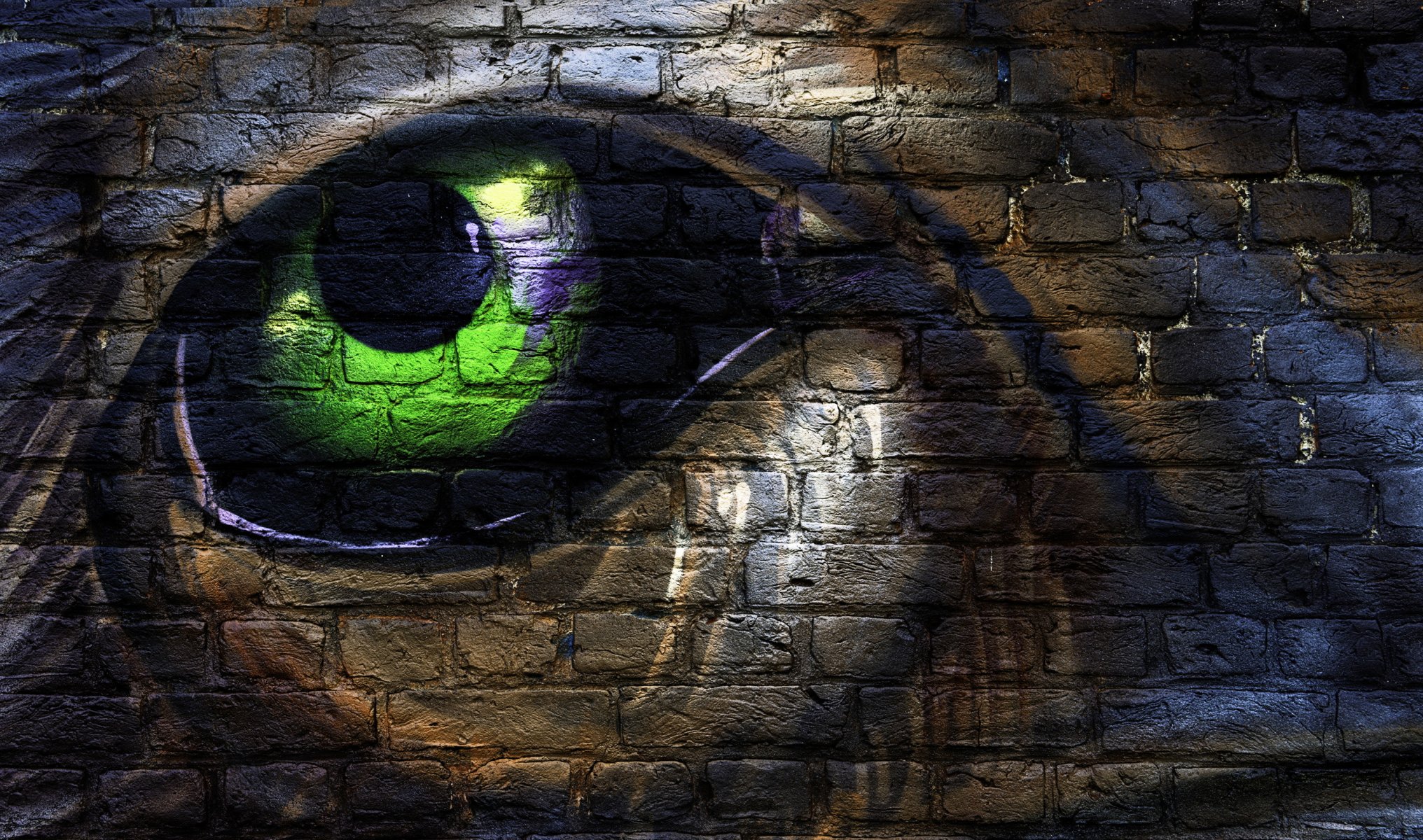 wall picture eye texture