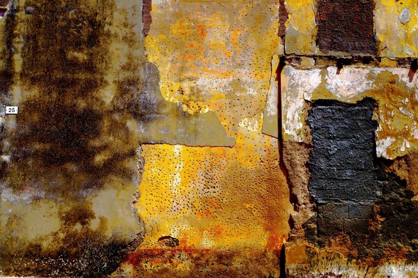 Abstract textures of yellow and brown tones