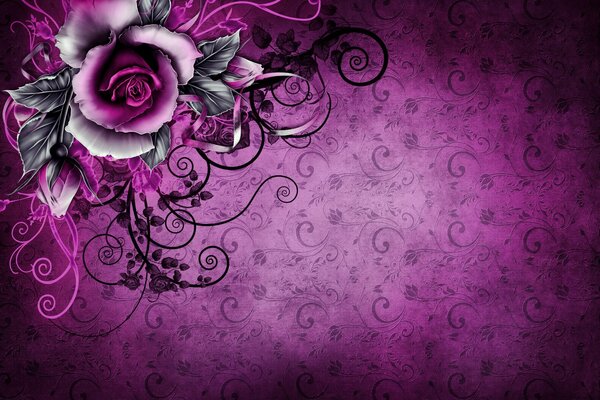 Vintage rose texture wallpaper