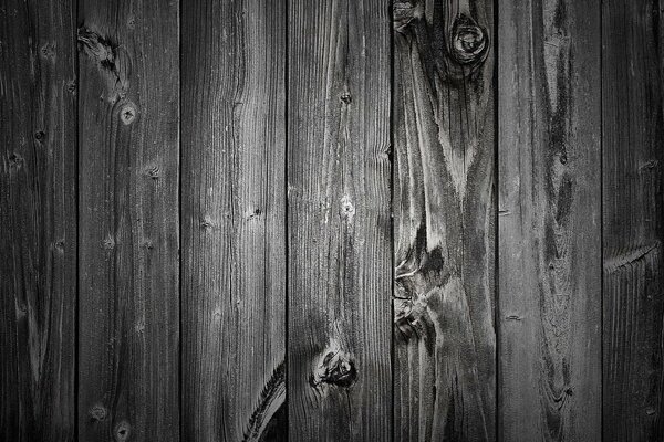 Stylish grey wooden fence