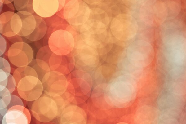 Efecto bokeh con luz borrosa