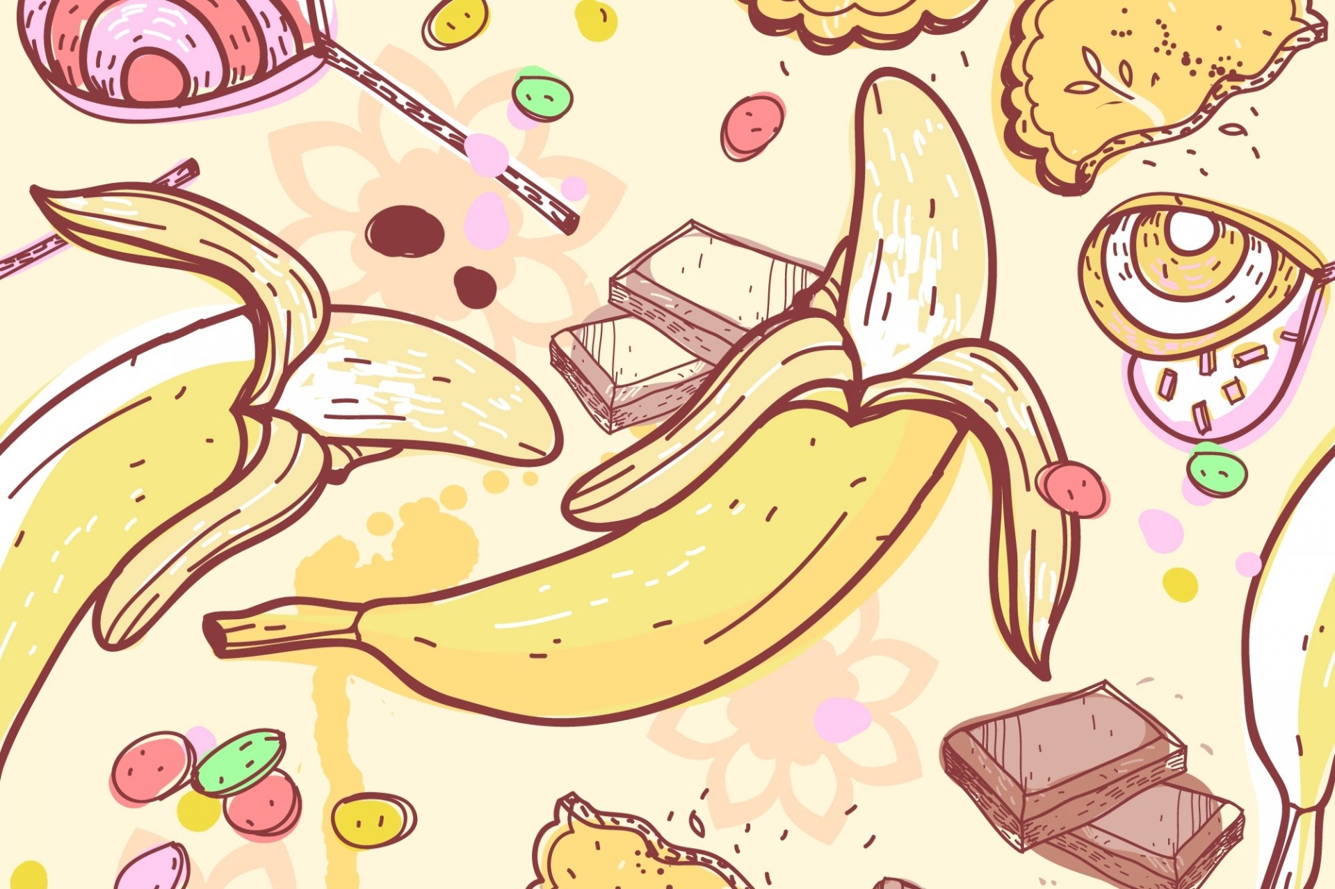 textures fruits bananas candy texture candie