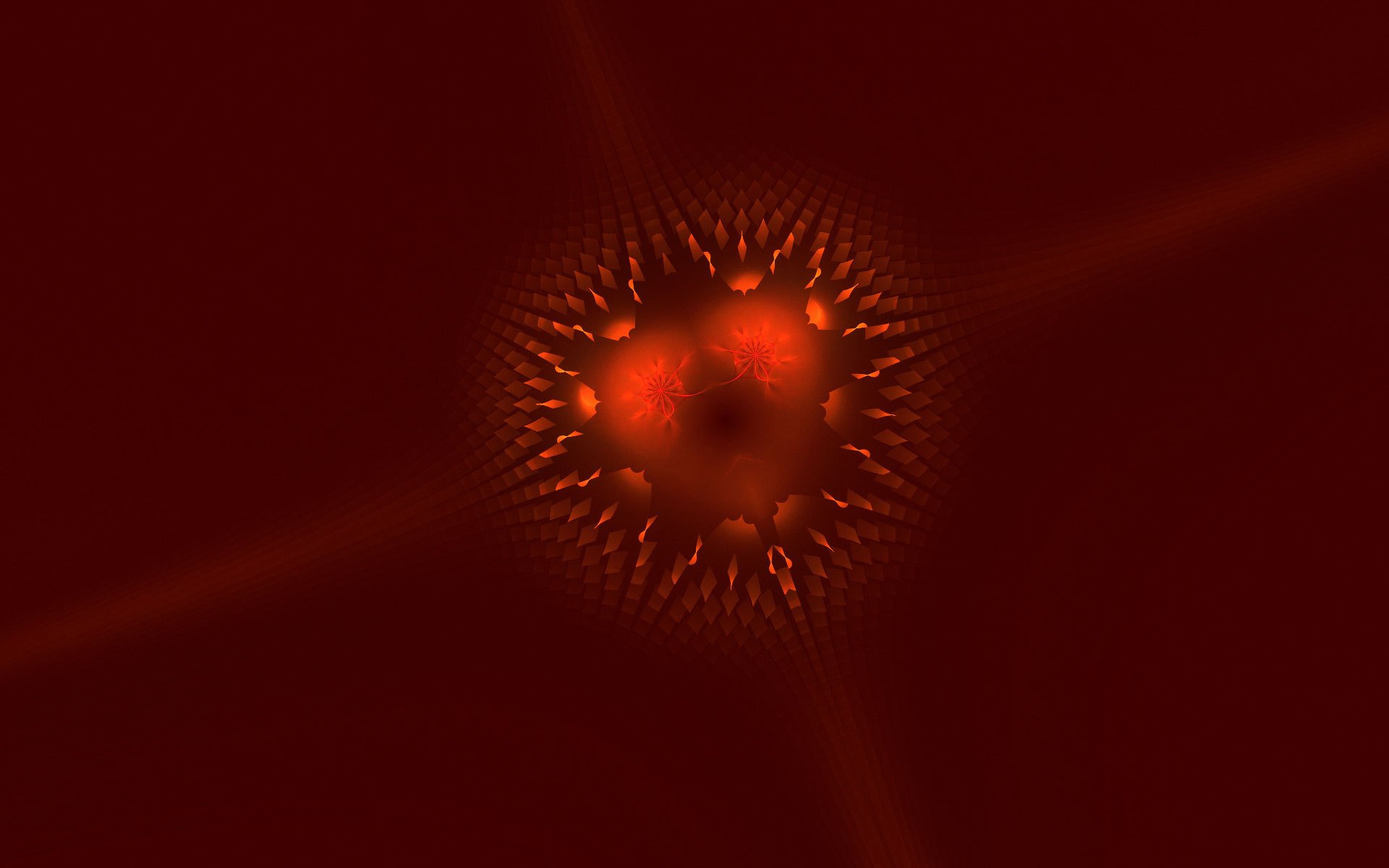 fractal rojo arte modelo