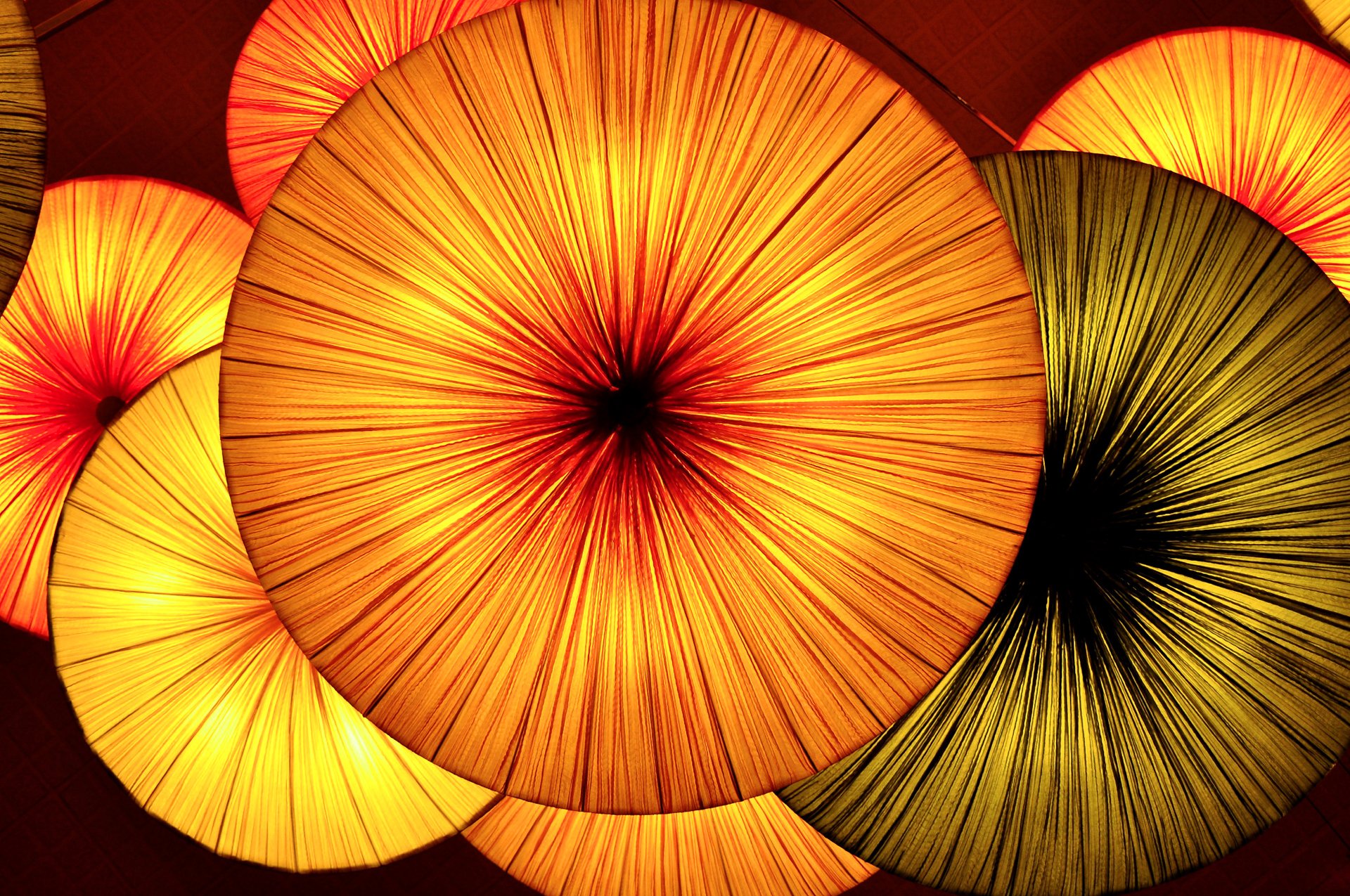 light lights lamps umbrella cloth