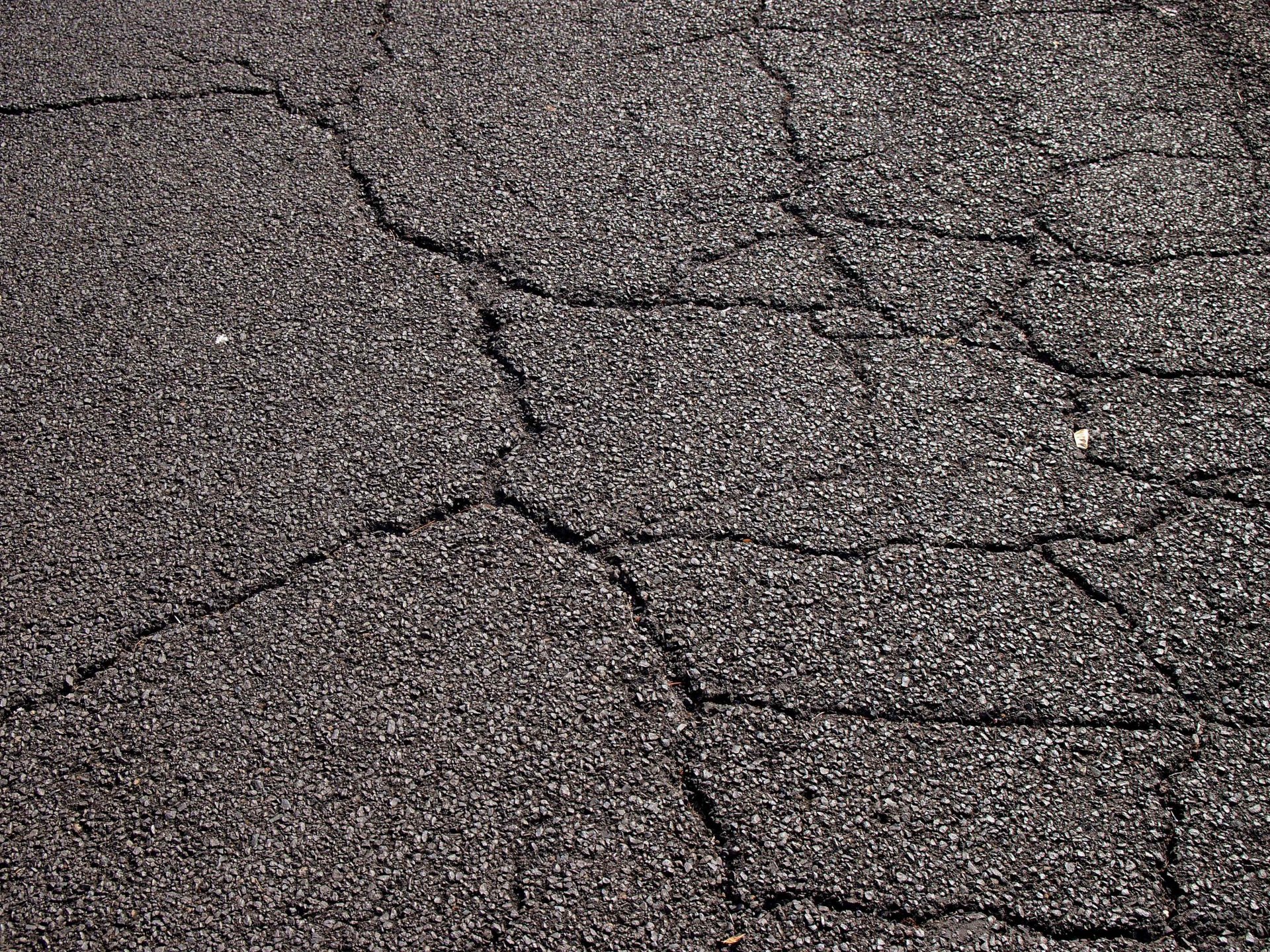 road coat asphalt of the crack