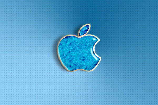 Mac logo on a blue background