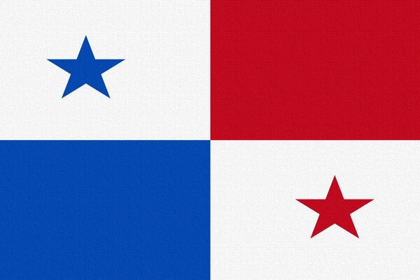 Drapeau étoile du Panama Photoshop