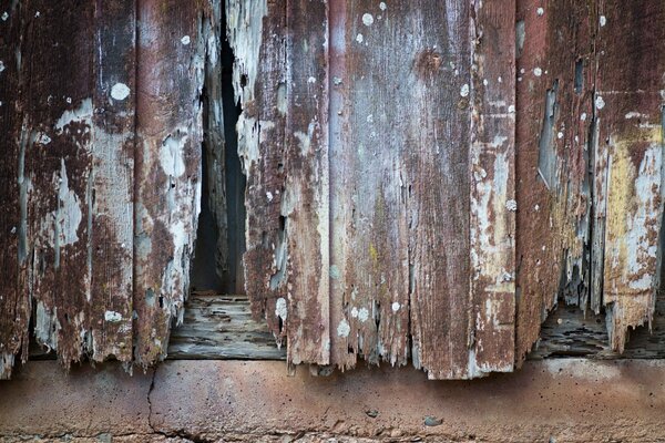 Texture esthétique de la clôture en bois