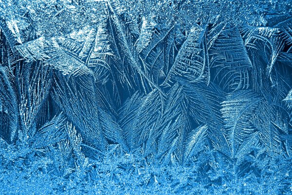 Textured pattern of white snowflakes