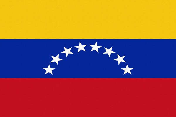 Venezuelan flag on a white background