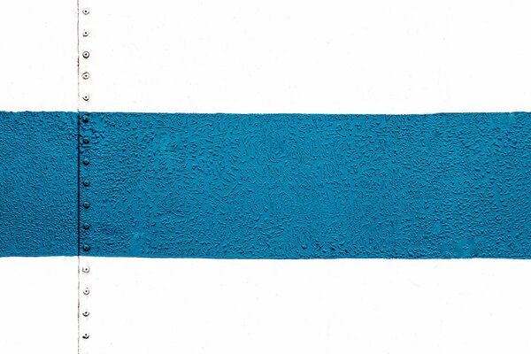 Textured picture with a blue stripe