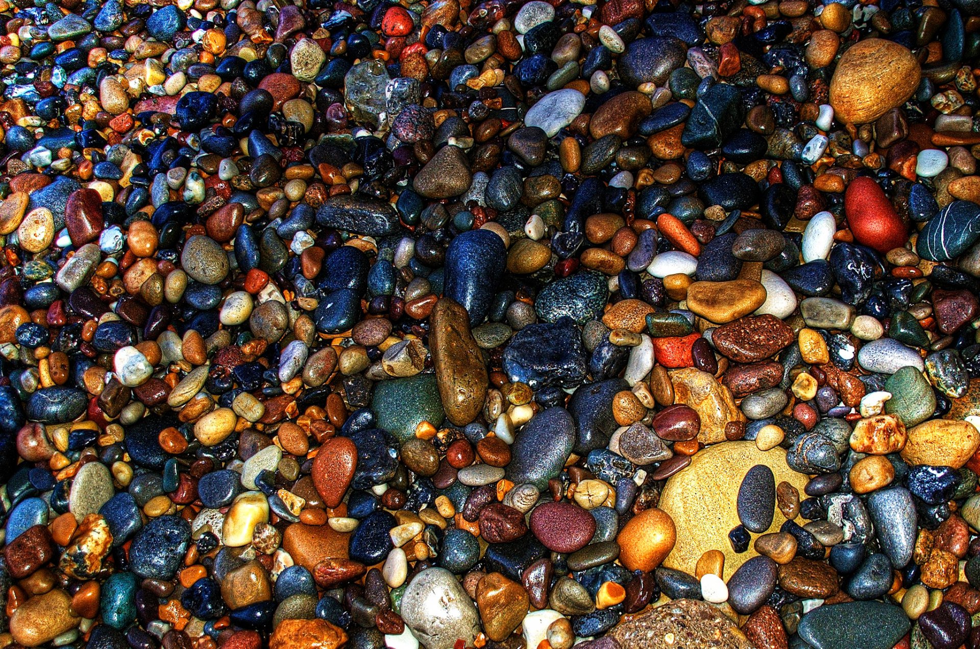 color stones pebbles sea