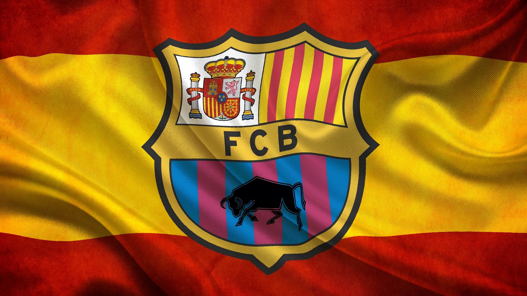 flagge fc barcelona barça spanien