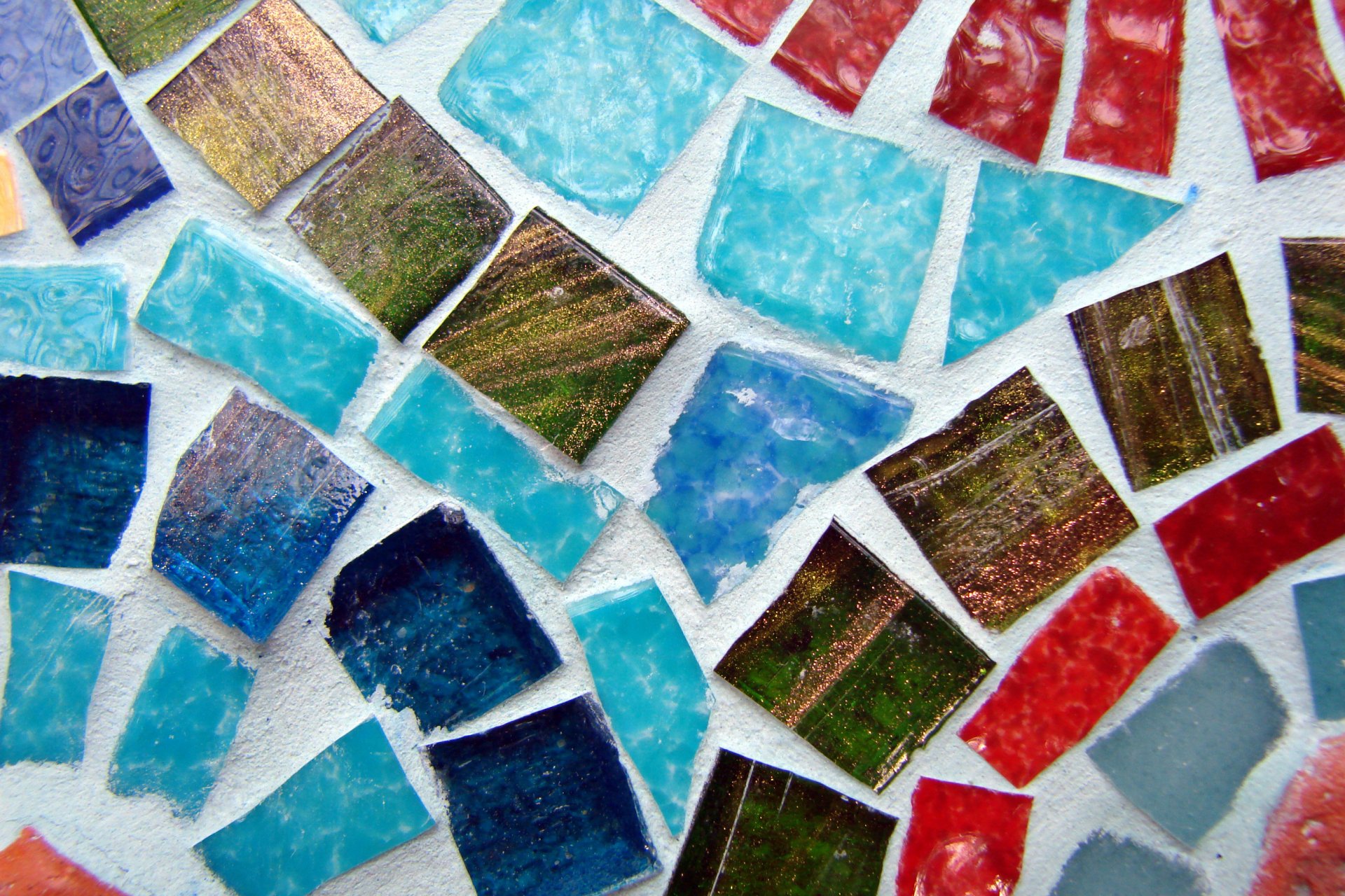 mosaic stones flower