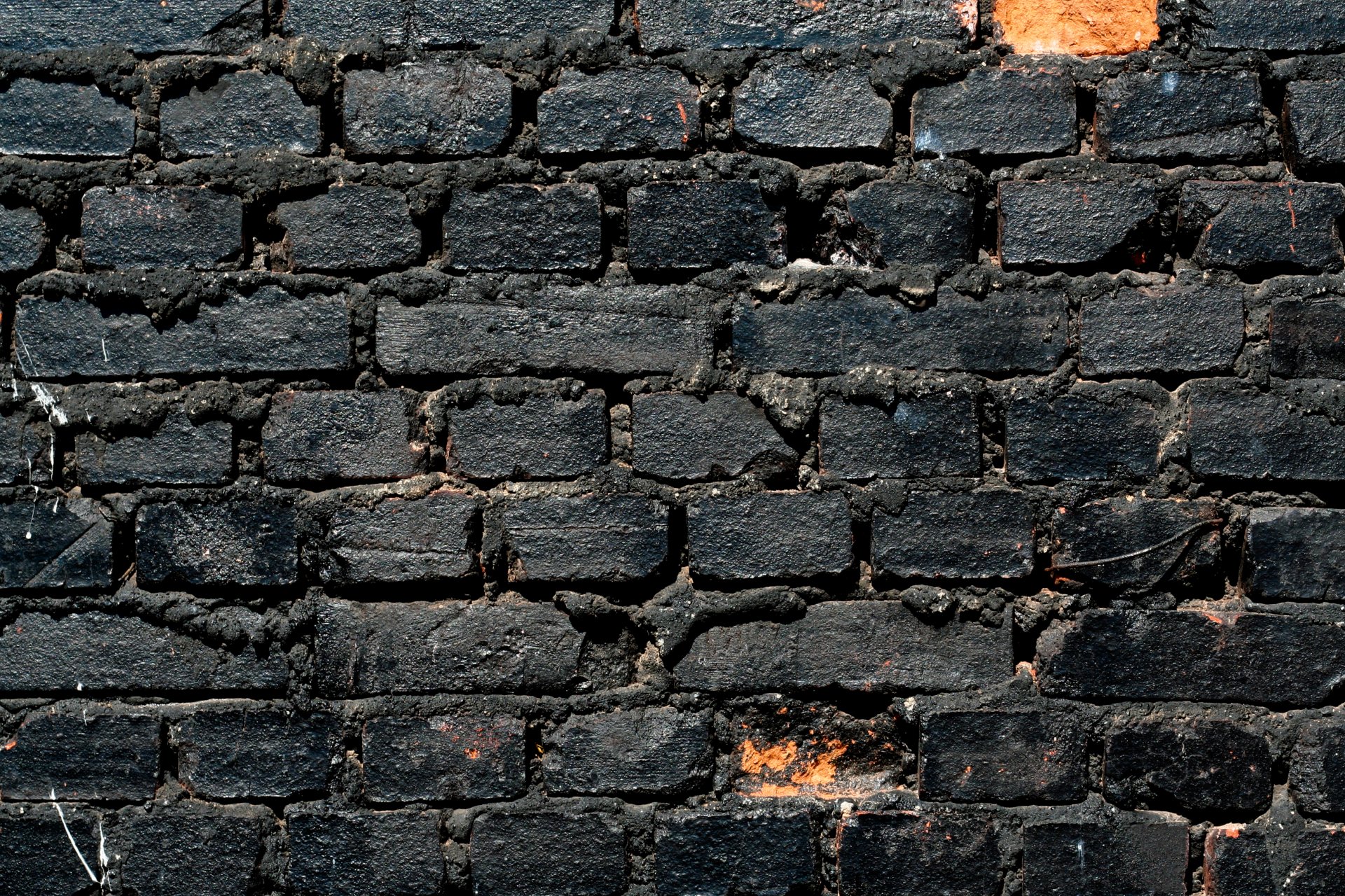 wall pattern bricks black white