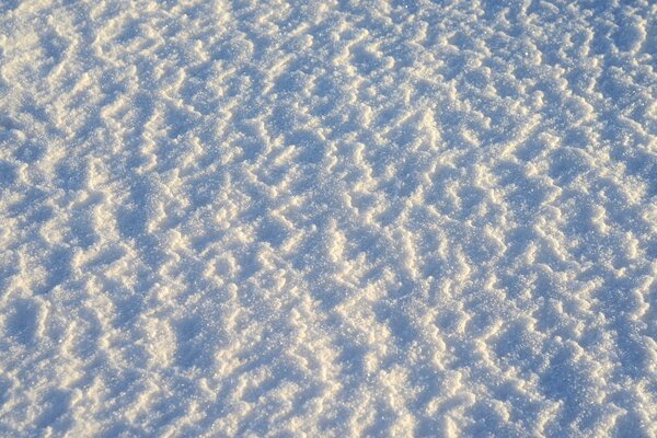 A billion snowflakes underfoot