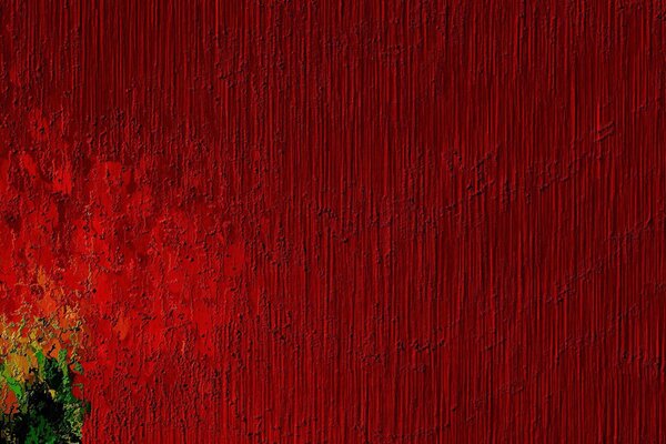 Blood-red paint in texture