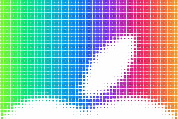 Logo Apple con sfondo arcobaleno per telefono e Mac