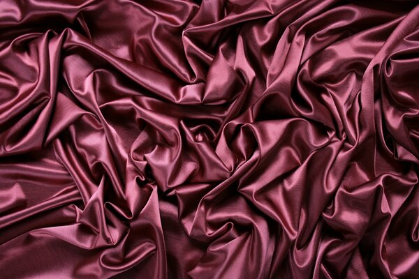 Crumpled pink silk fabric